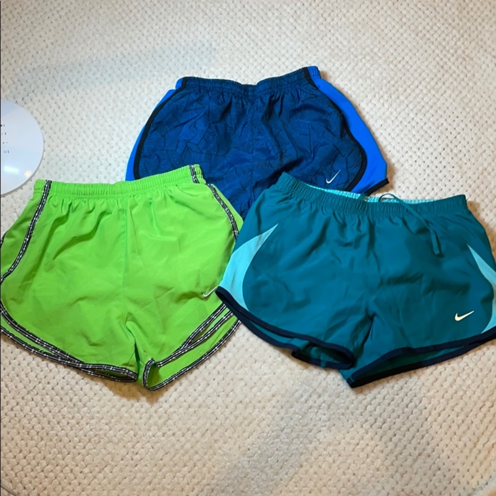 Three Nike Dry fit Running Shorts